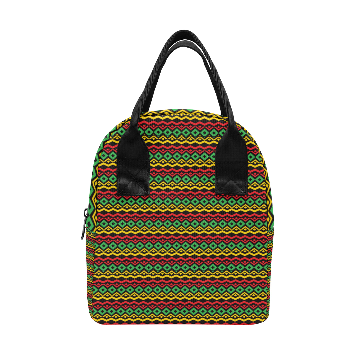 Rasta Reggae Color Themed Insulated Lunch Bag