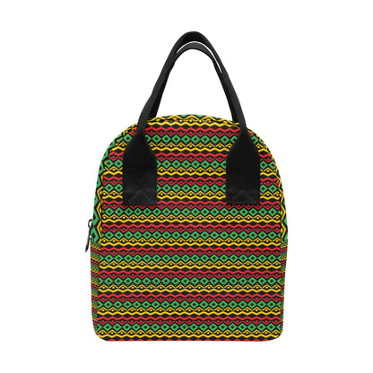 Rasta Reggae Color Themed Insulated Lunch Bag