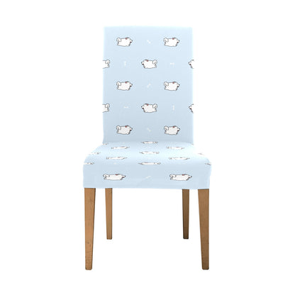 Samoyeds Print Design LKS302 Dining Chair Slipcover