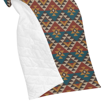 Knit Aztec Tribal Premium Quilt