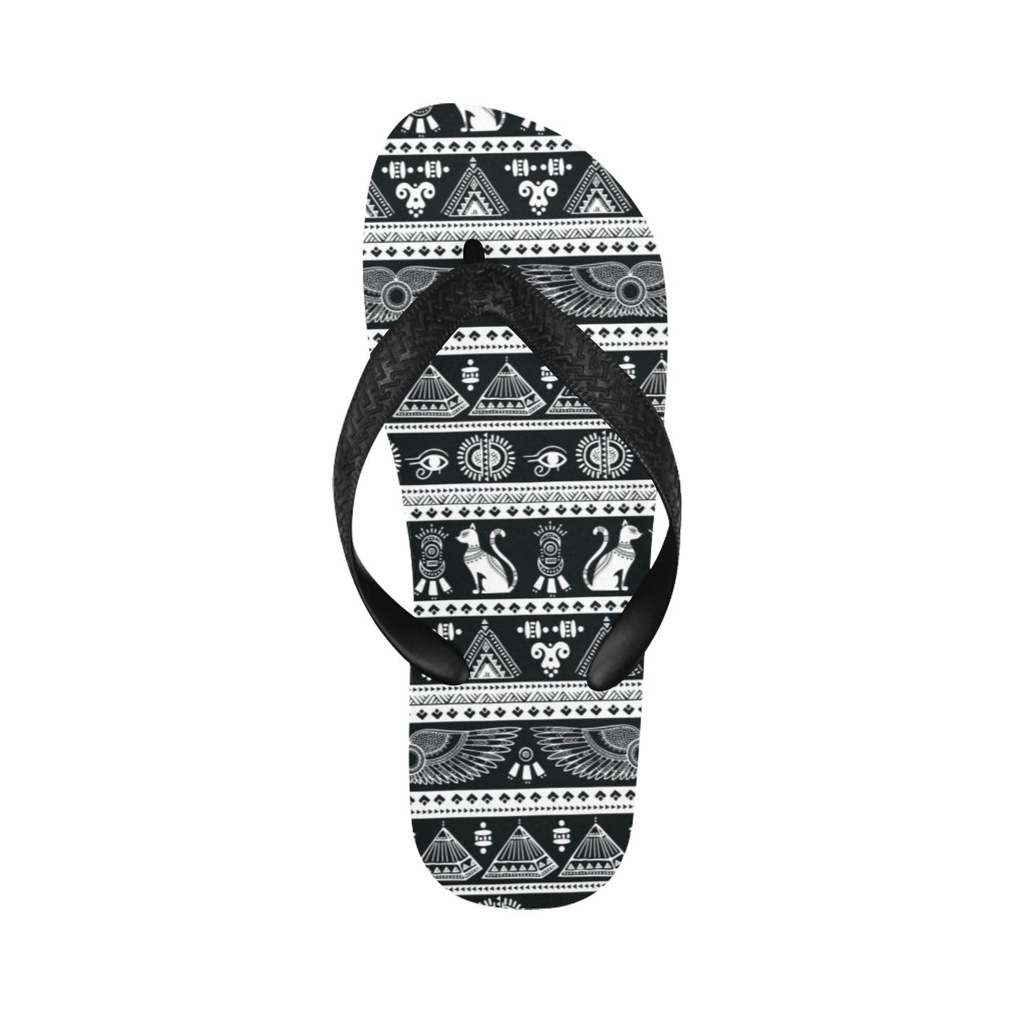 Tribal Pattern Print Design LKS305 Flip Flops