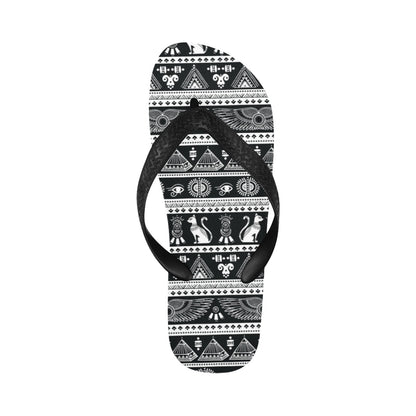 Tribal Pattern Print Design LKS305 Flip Flops