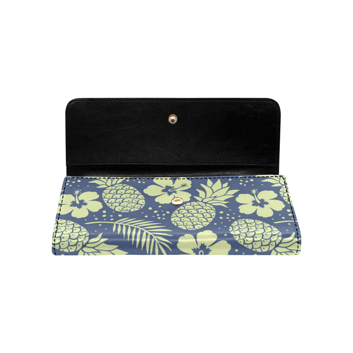 Pineapple Pattern Print Design PP07 Women's Trifold Wallet