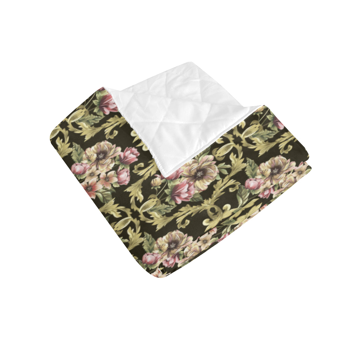 Baroque Pattern Print Design 02 Premium Quilt
