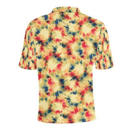Tie Dye Print Design LKS302 Men Polo Shirt
