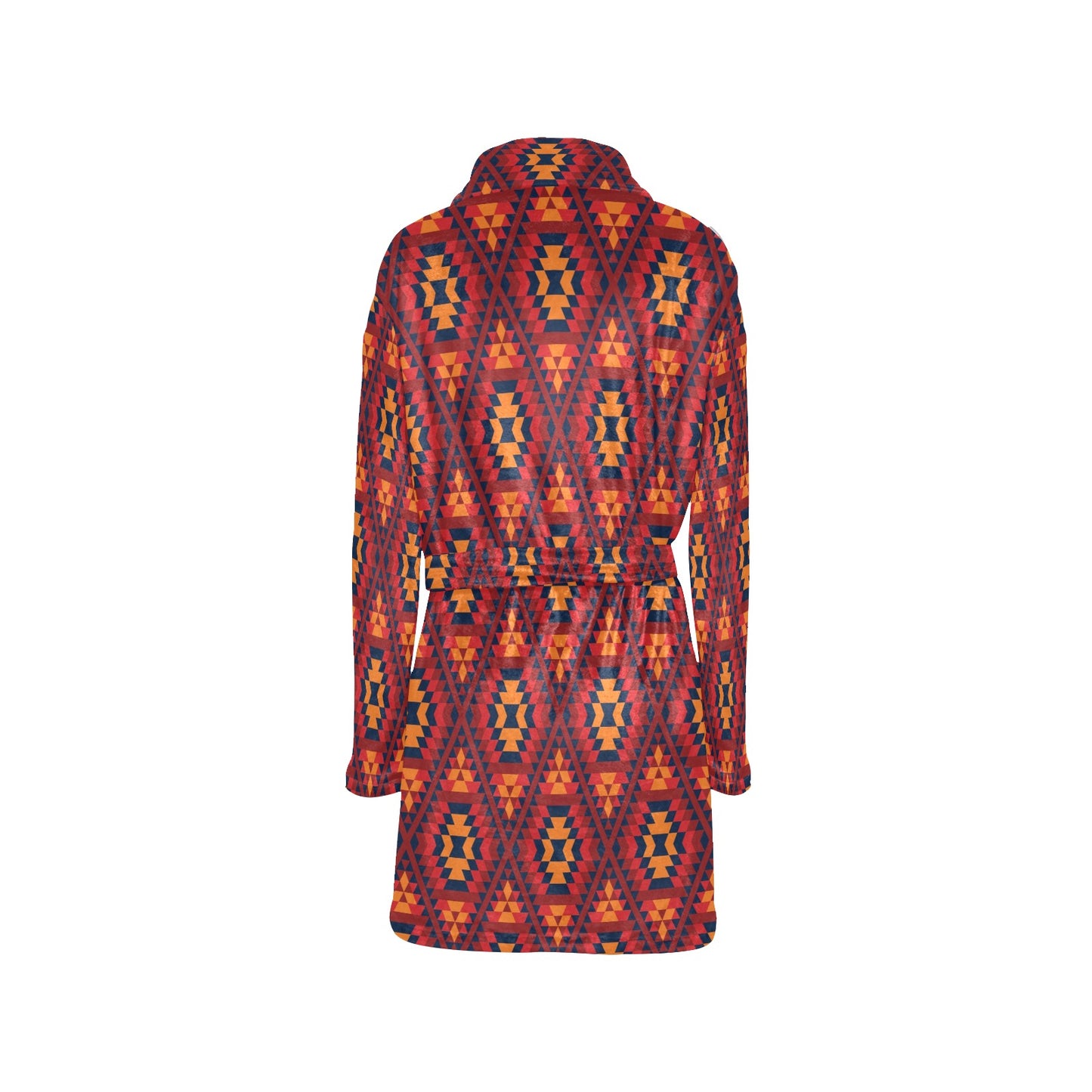 Navajo Pattern Print Design A03 Women's Fleece Robe