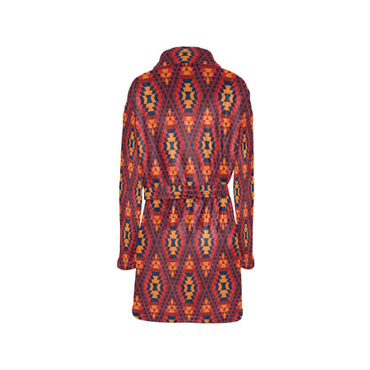 Navajo Pattern Print Design A03 Women's Fleece Robe