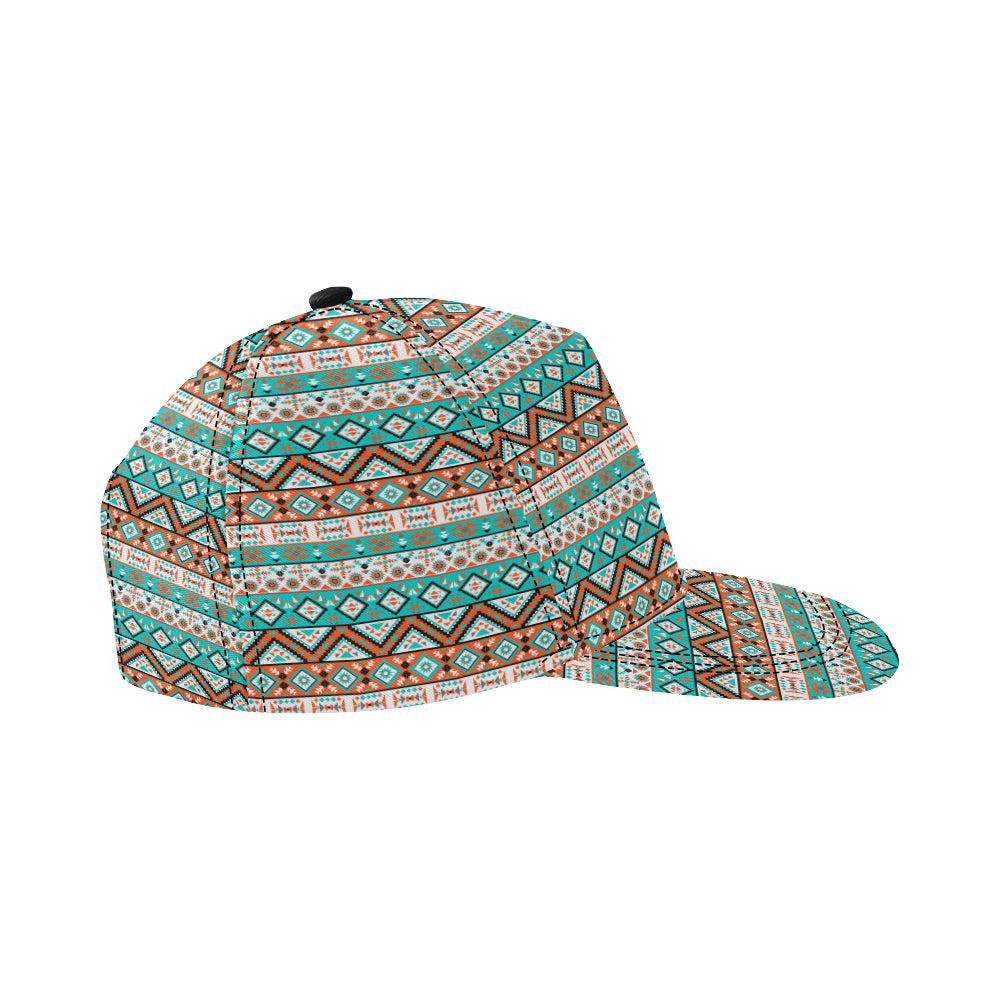 Navajo Style Print Pattern Snapback Cap