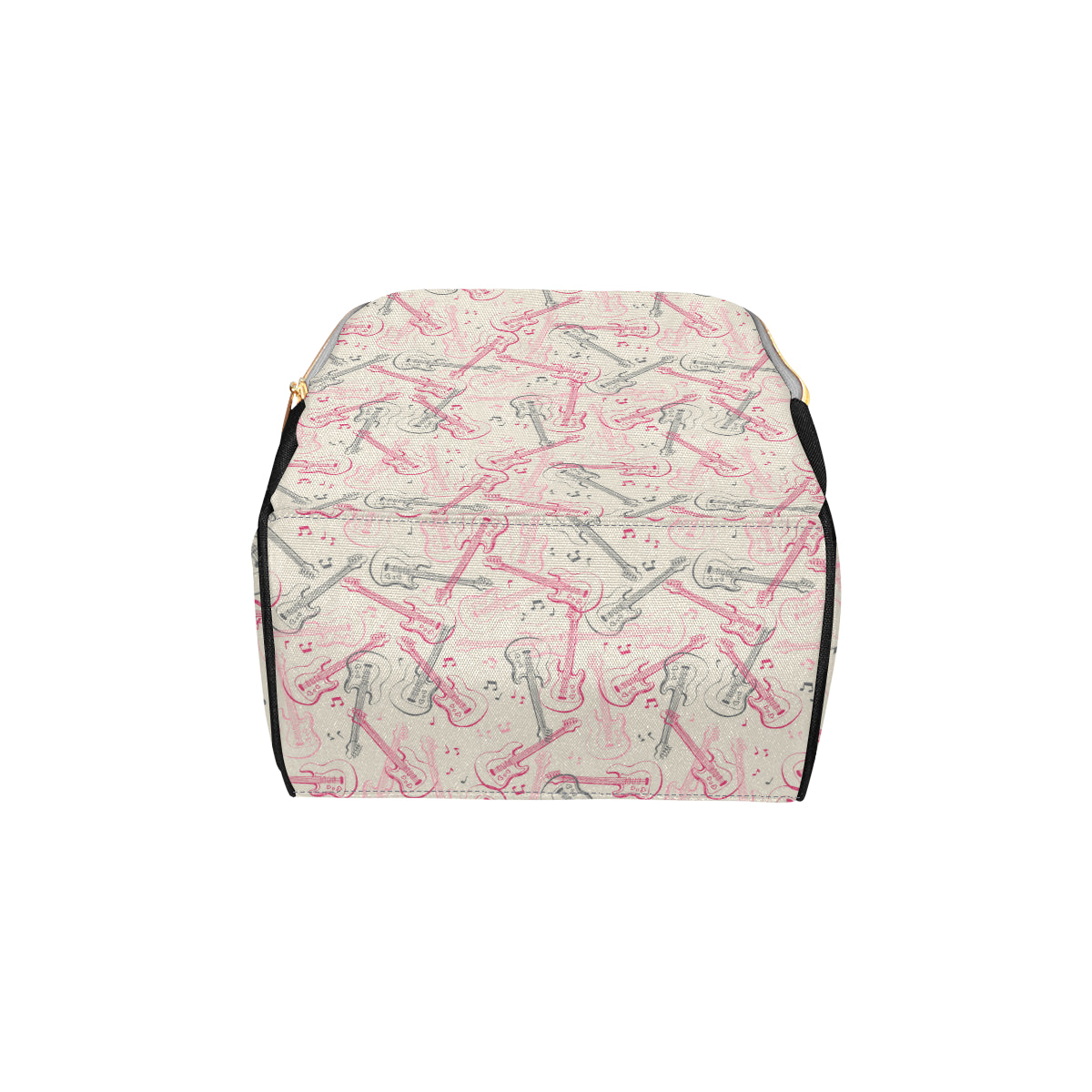 Bass Guitar Pattern Print Design 02 Diaper Bag Backpack