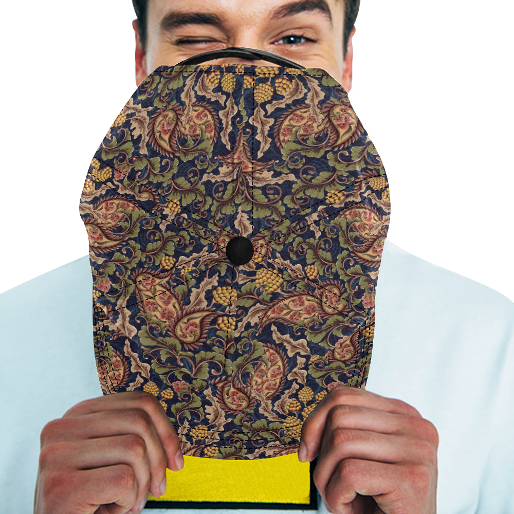 Floral Vintage Classic Print Snapback Cap