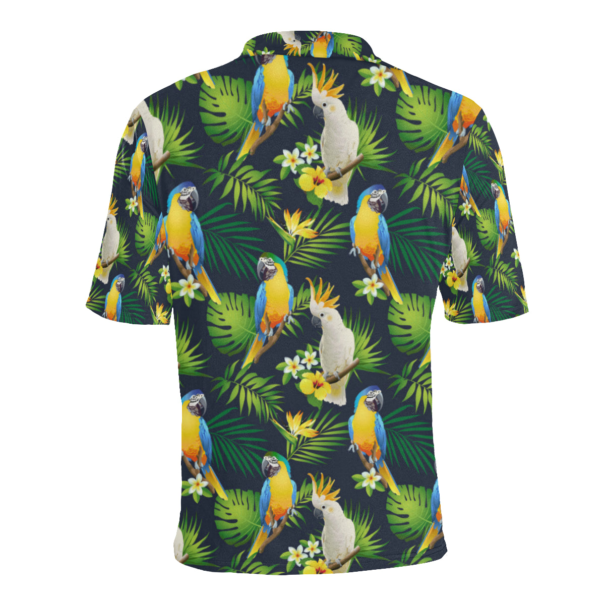 Parrot Pattern Print Design A03 Men Polo Shirt