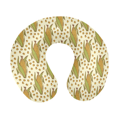 Corn Pattern Print Design 01 U-Shaped Travel Neck Pillow