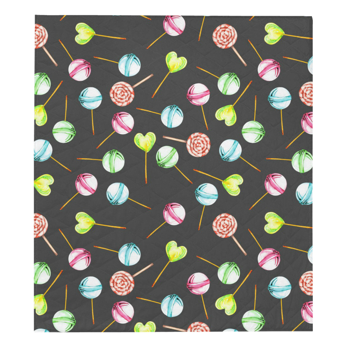Lollipop Pattern Print Design LL02 Premium Quilt