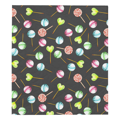 Lollipop Pattern Print Design LL02 Premium Quilt
