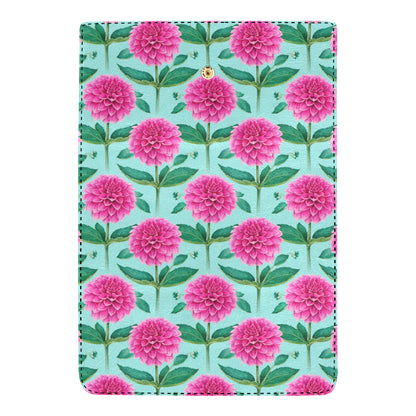 Dahlia Pattern Print Design DH08 Women's Trifold Wallet