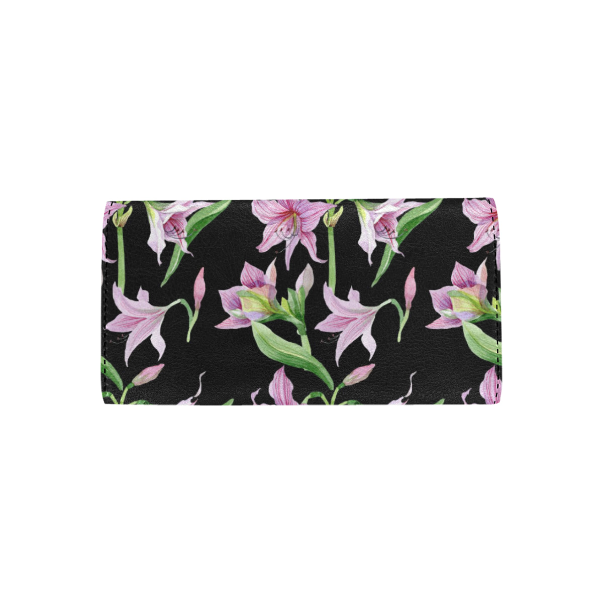 Amaryllis Pattern Print Design AL08 Women's Trifold Wallet