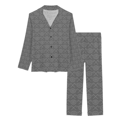 Vikings Print Design LKS303 Women's Long Pajama Set