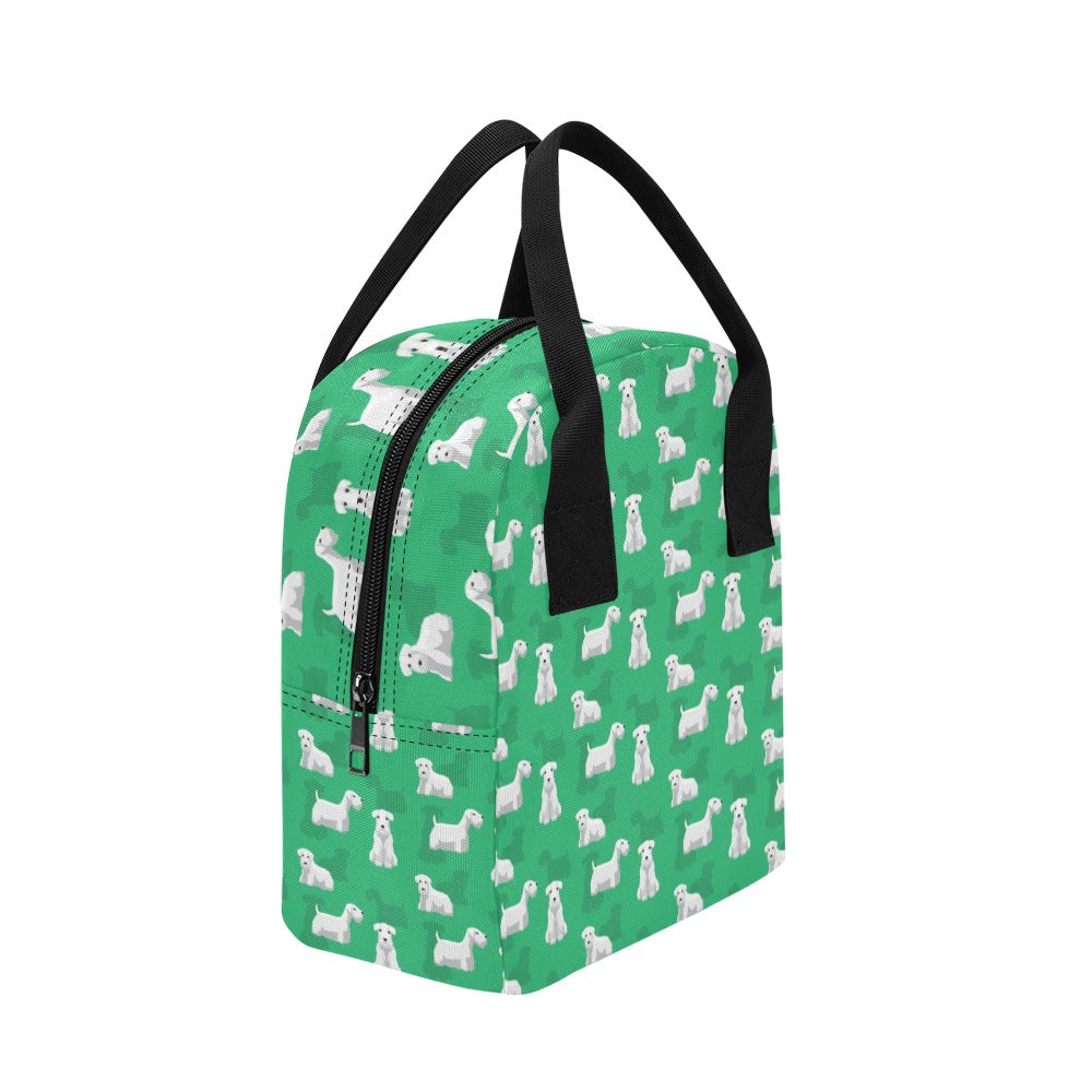 Sealyham Terriers Print Design LKS301 Insulated Lunch Bag
