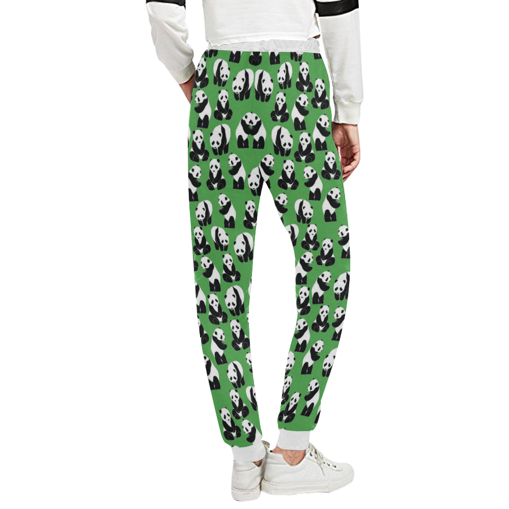 Panda Bear Pattern Themed Print Unisex Sweatpants