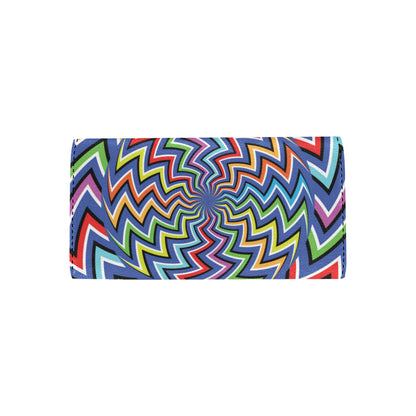 Optical illusion Pattern Print Design A02 Women's Trifold Wallet