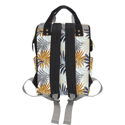 Colorful Tropical Palm Leaves Diaper Bag Backpack