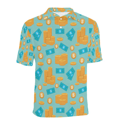 Money Pattern Print Design 03 Men Polo Shirt