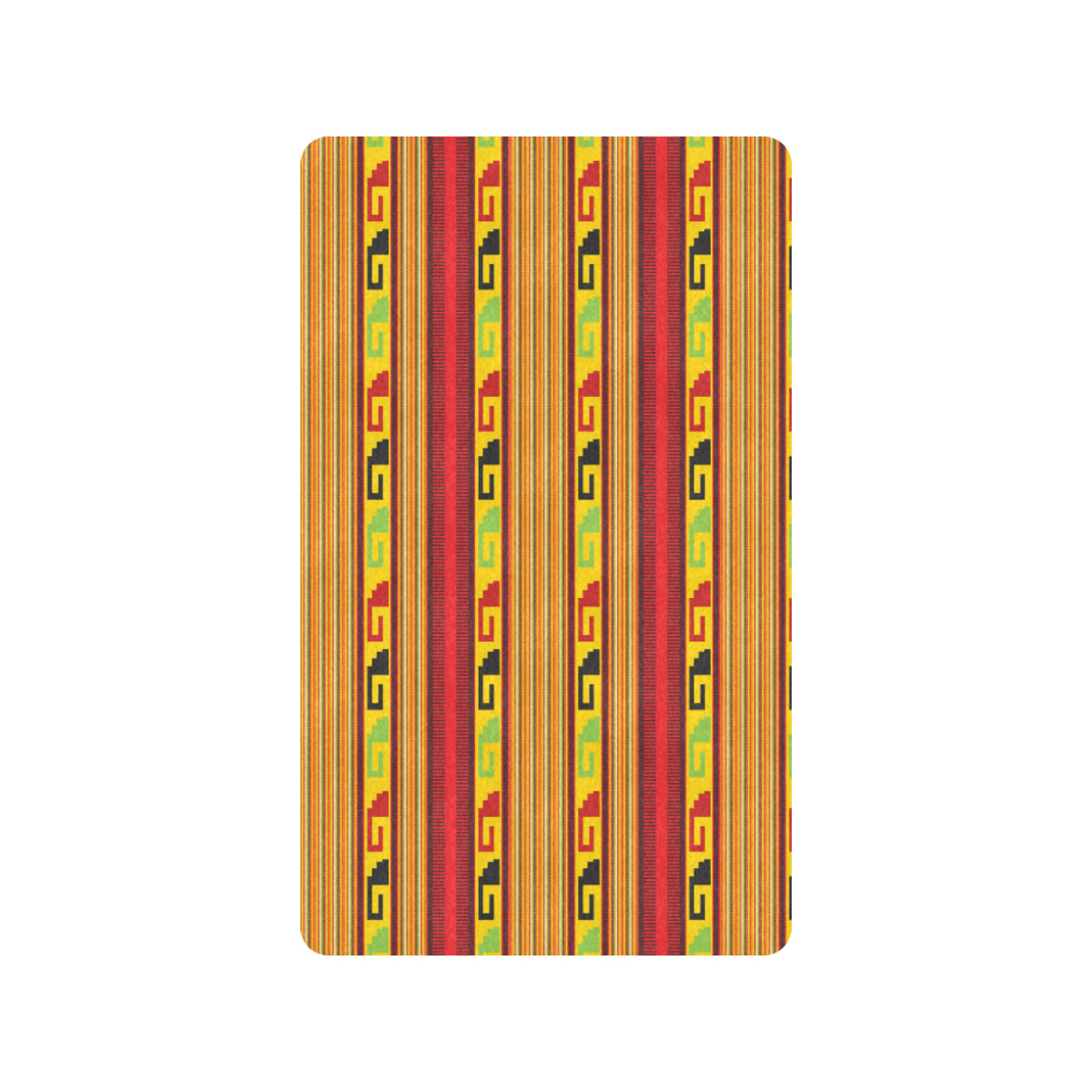 Mexican Blanket Ornament Print Pattern Rubber Doormat