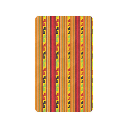 Mexican Blanket Ornament Print Pattern Rubber Doormat