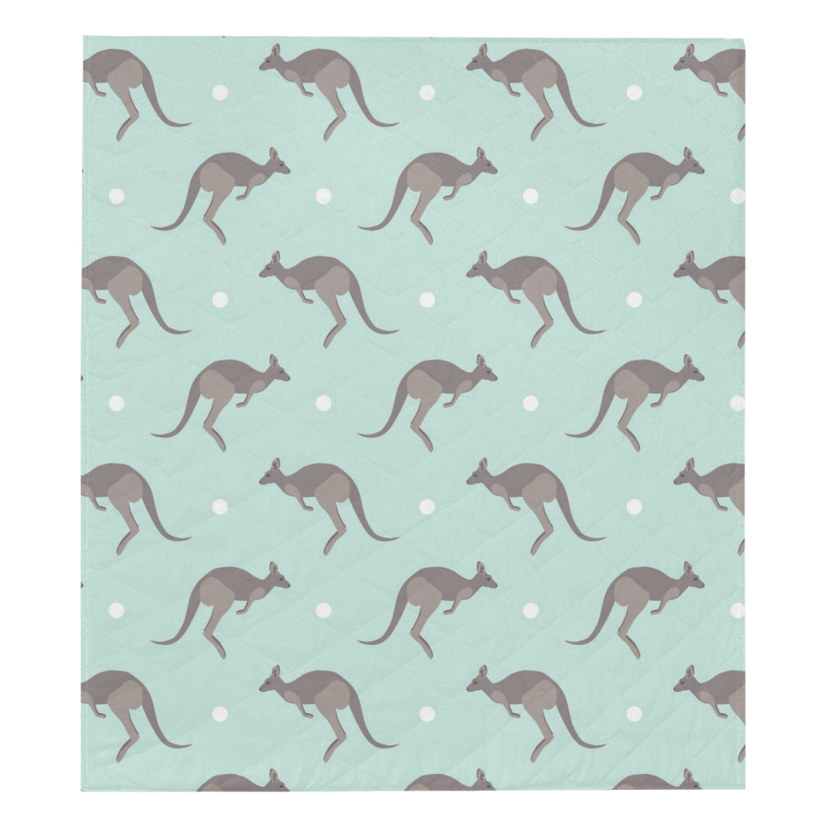 Kangaroos Pattern Print Design 04 Premium Quilt