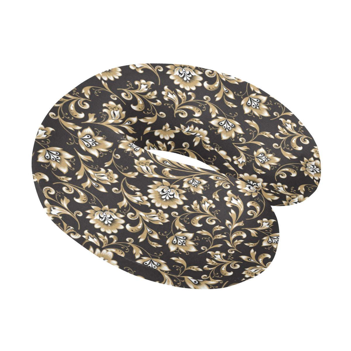 Brocade Pattern Print Design 03 U-Shaped Travel Neck Pillow