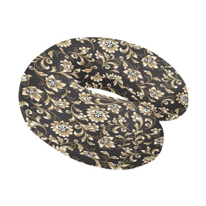 Brocade Pattern Print Design 03 U-Shaped Travel Neck Pillow