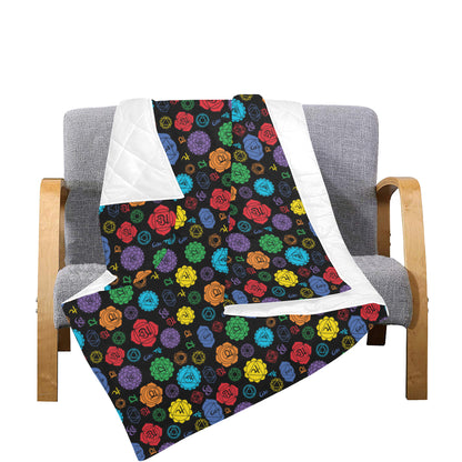 Chakra Pattern Print Design 01 Premium Quilt