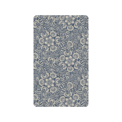 Elegant Floral Print Pattern Rubber Doormat