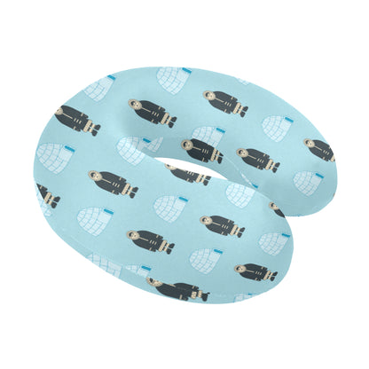Eskimo Pattern Print Design 03 U-Shaped Travel Neck Pillow
