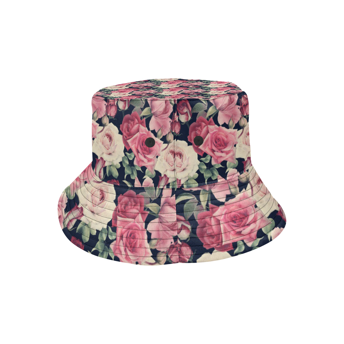 Rose Pattern Print Design RO05 Unisex Bucket Hat