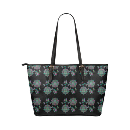Dream Catcher Colorful Hand Draw Leather Tote Bag