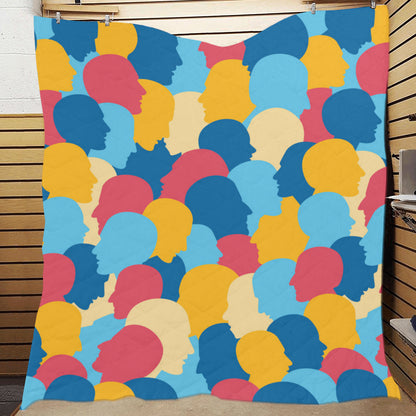 Psychology Pattern Print Design A02 Premium Quilt