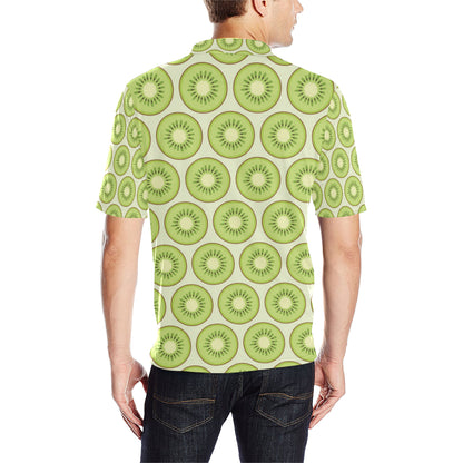 Kiwi Pattern Print Design KW02 Men Polo Shirt