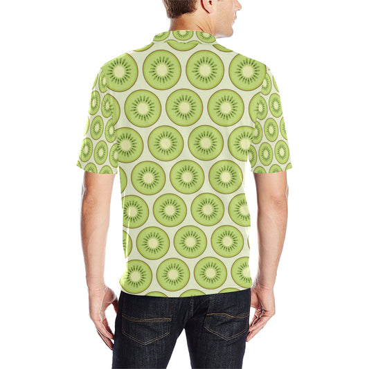 Kiwi Pattern Print Design KW02 Men Polo Shirt