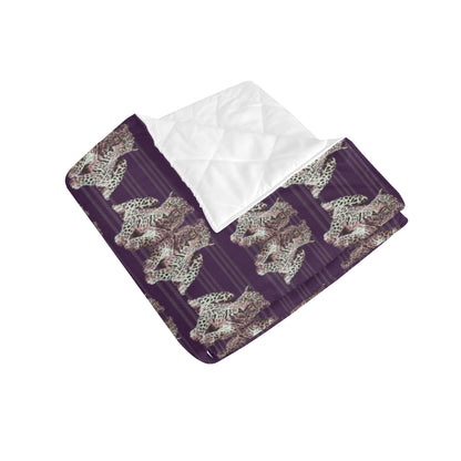 Leopard Pattern Print Design 01 Premium Quilt