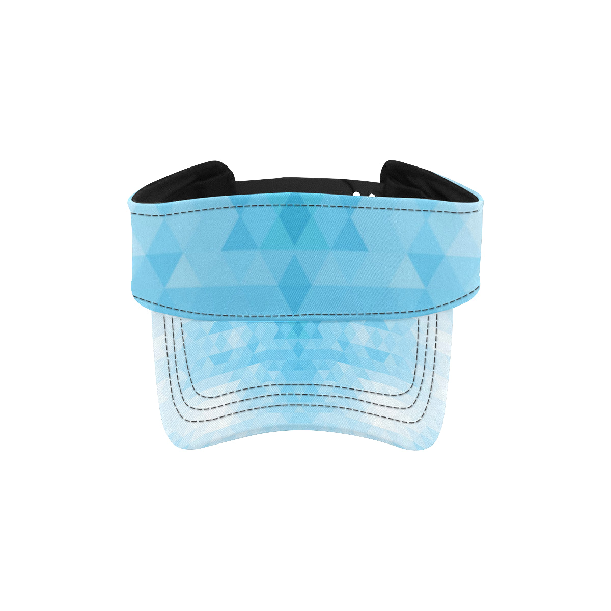 Geometric Blue Pattern Print Design 01 Unisex Sun Visor