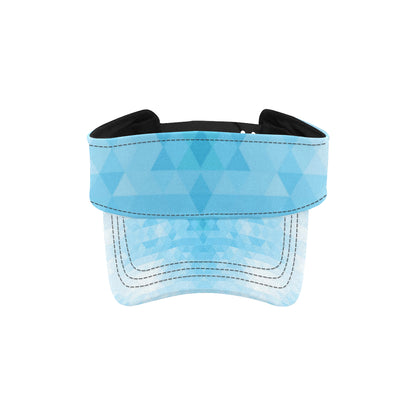 Geometric Blue Pattern Print Design 01 Unisex Sun Visor