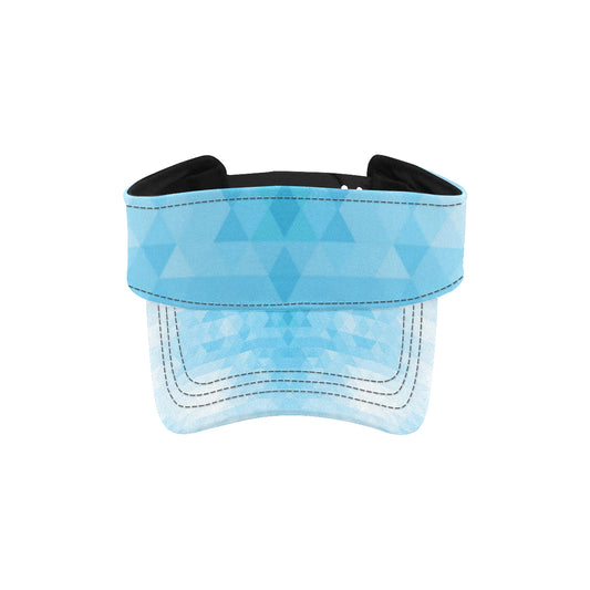 Geometric Blue Pattern Print Design 01 Unisex Sun Visor