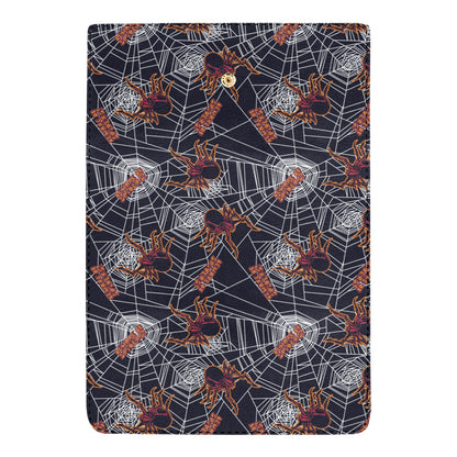 Tarantula Spiderwebs Pattern Print Design 01 Women's Trifold Wallet