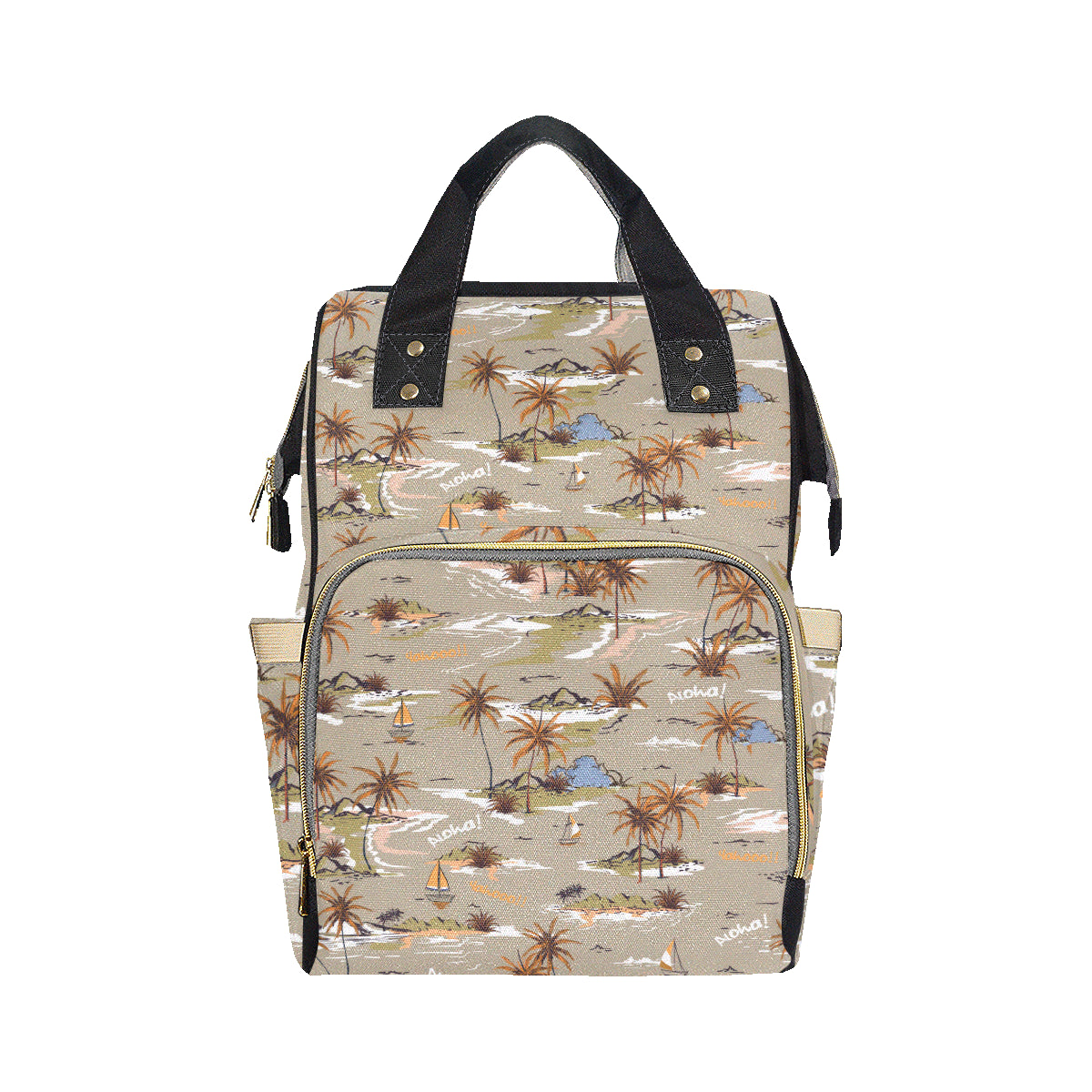 Pacific island Pattern Print Design A05 Diaper Bag Backpack