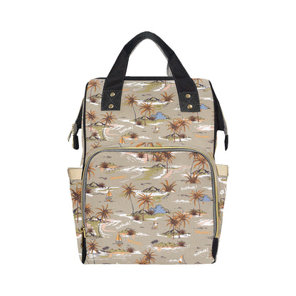 Pacific island Pattern Print Design A05 Diaper Bag Backpack