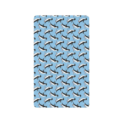 Penguin Dance Pattern Rubber Doormat