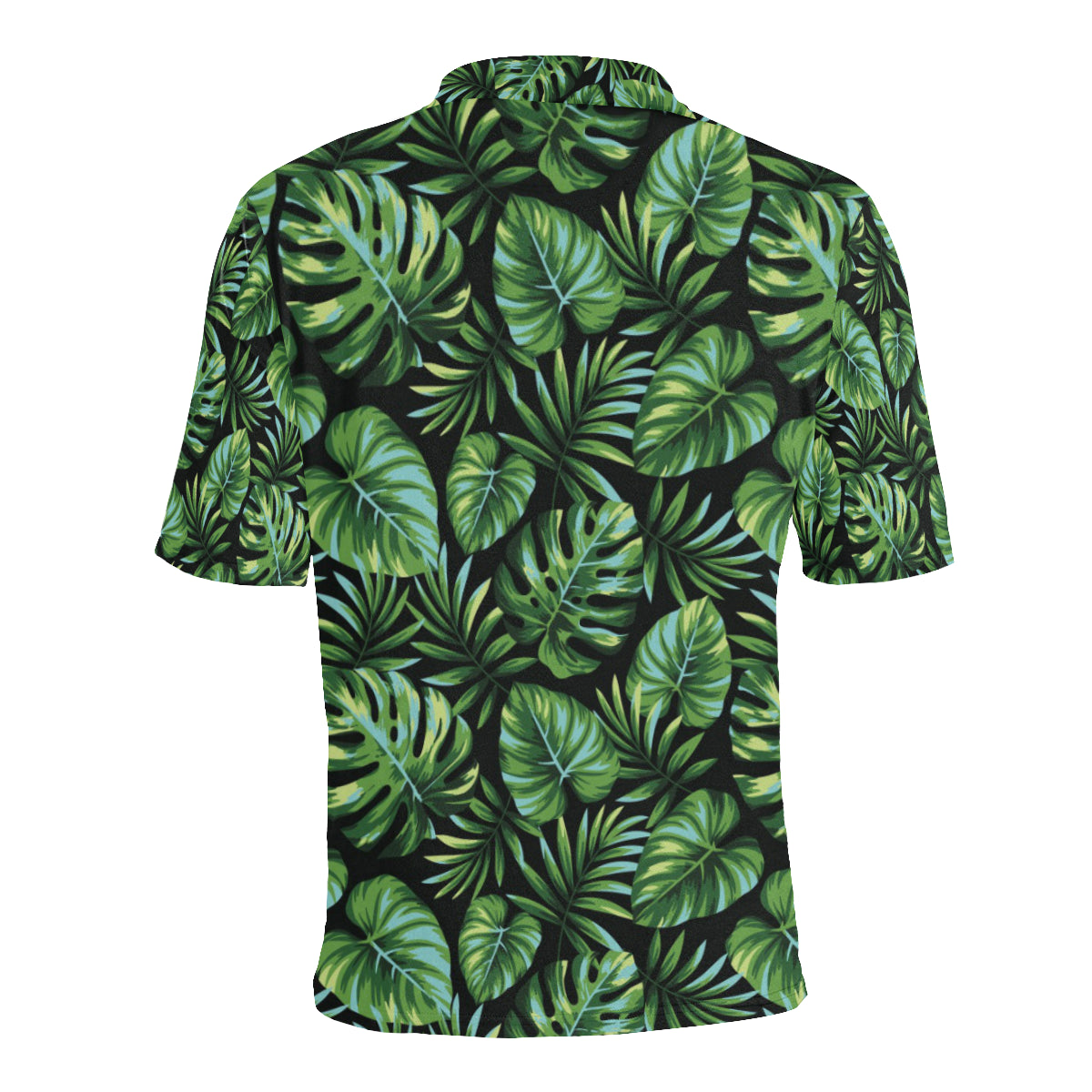 Palm Leaves Pattern Print Design PL013 Men Polo Shirt