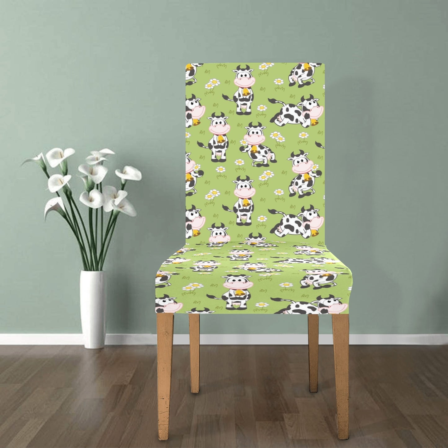 Cattle Print Design LKS401 Dining Chair Slipcover