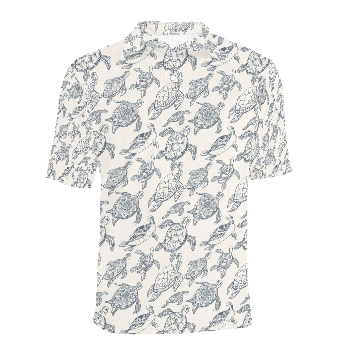 Sea Turtle Print Design LKS304 Men Polo Shirt